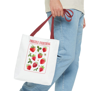 Embezzle Everything Strawberry Tote Bag - Fun Grocery Bag for Fruits Lovers - *This is not legal advice