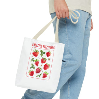 Embezzle Everything Strawberry Tote Bag - Fun Grocery Bag for Fruits Lovers - *This is not legal advice