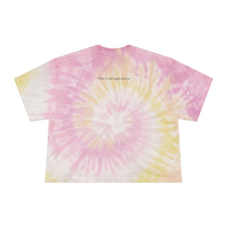 Embezzle Everything Women's Tie - Dye Crop Tee - *This is not legal advice