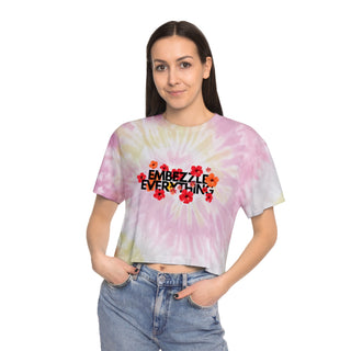 Embezzle Everything Women's Tie - Dye Crop Tee - *This is not legal advice