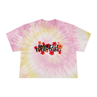 Embezzle Everything Women's Tie - Dye Crop Tee - *This is not legal advice