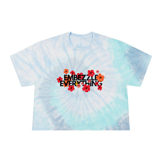 Embezzle Everything Women's Tie - Dye Crop Tee - *This is not legal advice
