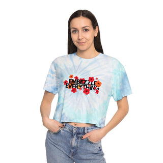 Embezzle Everything Women's Tie - Dye Crop Tee - *This is not legal advice