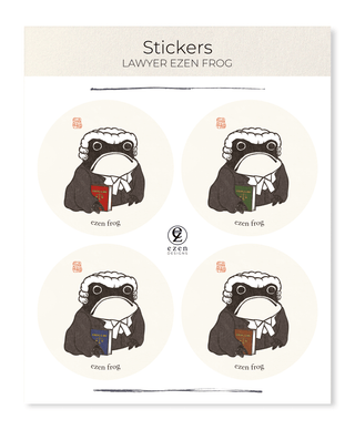 Enzen Frog Sticker Set - *This is not legal advice