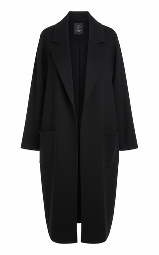 Black coat on a white background