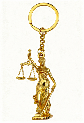 Lady Justice Bag Charm