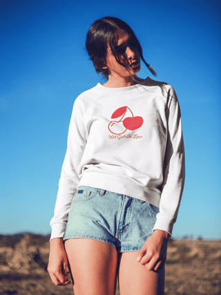 Hot Girls Do Law organic raglan sweatshirt - *This is not legal advice