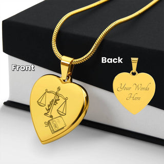 I love law necklace - *This is not legal advice