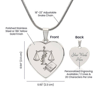 I love law necklace - *This is not legal advice