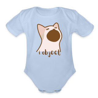 I Object Organic Short Sleeve Baby Bodysuit - *This is not legal advice