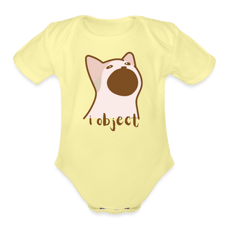 I Object Organic Short Sleeve Baby Bodysuit - *This is not legal advice