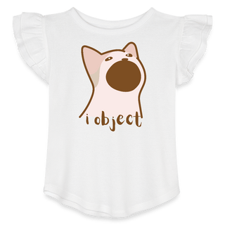 I Object Toddler Girls Flutter T-shirt - *This is not legal advice