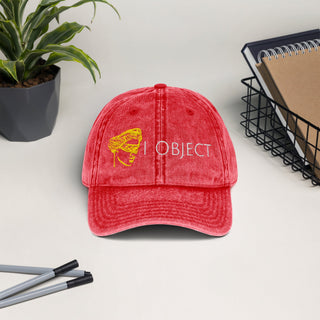 I Object Vintage Cotton Twill Cap - *This is not legal advice