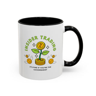 Insider Trading Accent Coffee Mug - *This is not legal advice