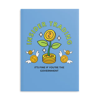 Insider Trading Notebook with Puffy Covers - *This is not legal advice