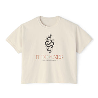 It Depends Women's Boxy Tee - *This is not legal advice