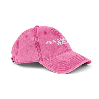 It's Accrual World Vintage Cap - *This is not legal advice