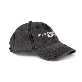 It's Accrual World Vintage Cap - *This is not legal advice