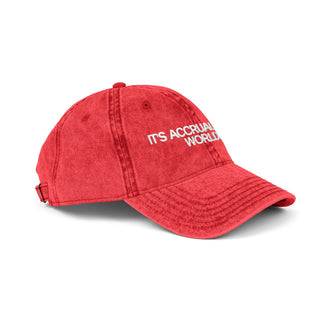 It's Accrual World Vintage Cap - *This is not legal advice