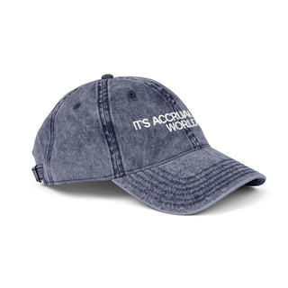 It's Accrual World Vintage Cap - *This is not legal advice