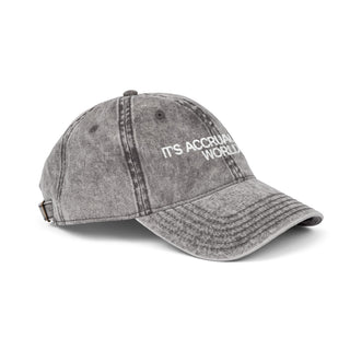 It's Accrual World Vintage Cap - *This is not legal advice