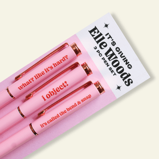 It’s Giving Elle Woods 3 - Piece Pen Set - *This is not legal advice