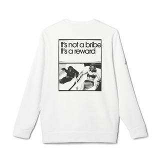 It's not a bribe, it's a reward adidas® Unisex Fleece Crewneck Sweatshirt - *This is not legal advice