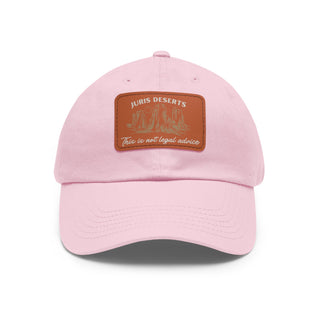 Juris Deserts Dad Hat with Leather Patch - *This is not legal advice