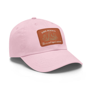 Juris Deserts Dad Hat with Leather Patch - *This is not legal advice