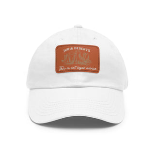 Juris Deserts Dad Hat with Leather Patch - *This is not legal advice
