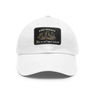 Juris Deserts Dad Hat with Leather Patch - *This is not legal advice
