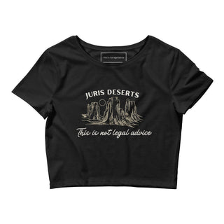 Juris Deserts Women’s Crop Tee - *This is not legal advice