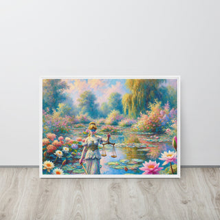 Justice in Bloom Framed canvas - *This is not legal advice