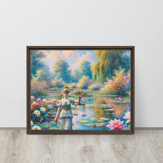 Justice in Bloom Framed canvas - *This is not legal advice