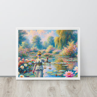 Justice in Bloom Framed canvas - *This is not legal advice
