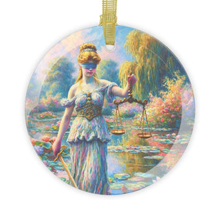 Justice in Bloom Glass Ornaments - *This is not legal advice