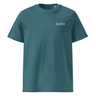 Justice Unisex organic ribbed neck t-shirt - *This is not legal advice