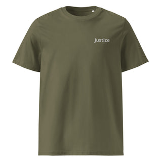 Justice Unisex organic ribbed neck t-shirt - *This is not legal advice
