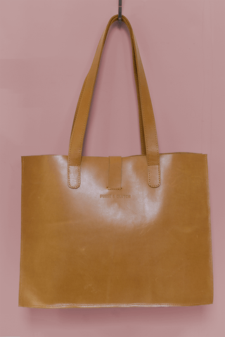 Large Leather Handbag with Laptop Divider - *This is not legal advice