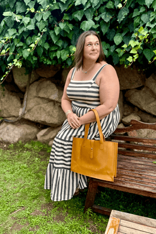 Large Leather Handbag with Laptop Divider - *This is not legal advice