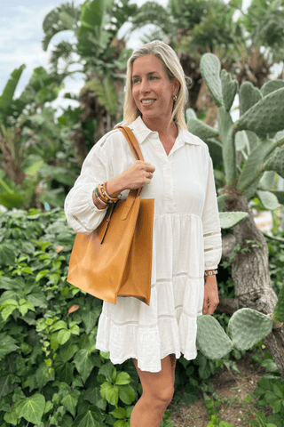 Large Leather Handbag with Laptop Divider - *This is not legal advice