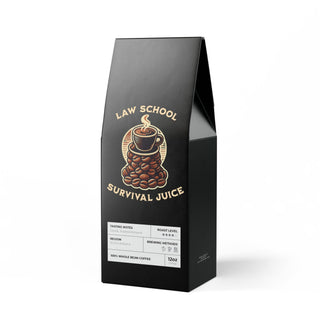 Law School Survival Juice Cascades Coffee Blend (Medium - Dark Roast) - *This is not legal advice