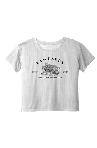 Lawpard Ladies Draft Crop Tee - *This is not legal advice