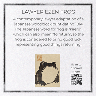 LAWYER EZEN FROG: Greeting Card - *This is not legal advice