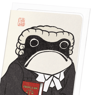 LAWYER EZEN FROG: Greeting Card - *This is not legal advice