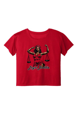 Legal Baddie Ladies Draft Crop Tee - *This is not legal advice