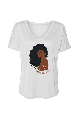 Legal Baddie Slouchy V - Neck Tee - *This is not legal advice