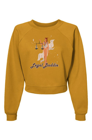 Legal Baddie Womens Raglan Pullover Fleece Sweatshirt - *This is not legal advice