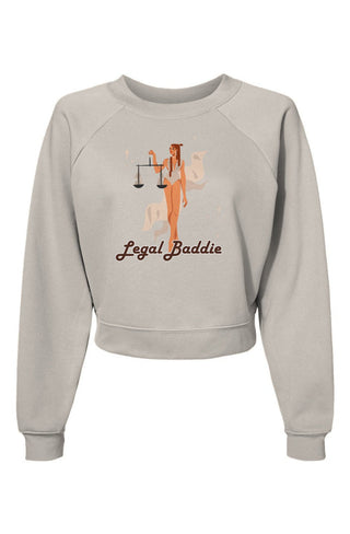 Legal Baddie Womens Raglan Pullover Fleece Sweatshirt - *This is not legal advice