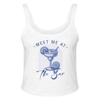 Meet me At the Bar Women's Micro Ribbed Scoop Tank - *This is not legal advice